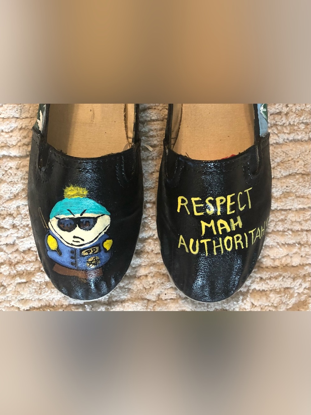 Adult Airwalk Hand painted South Park Slip-On Shoes